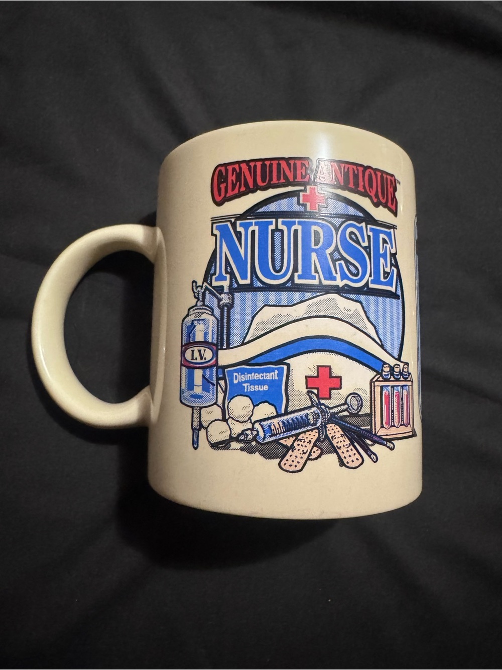 Vintage 1996 Genuine Antique Nurse Made It All Better Laid Back Coffee Mug Cup